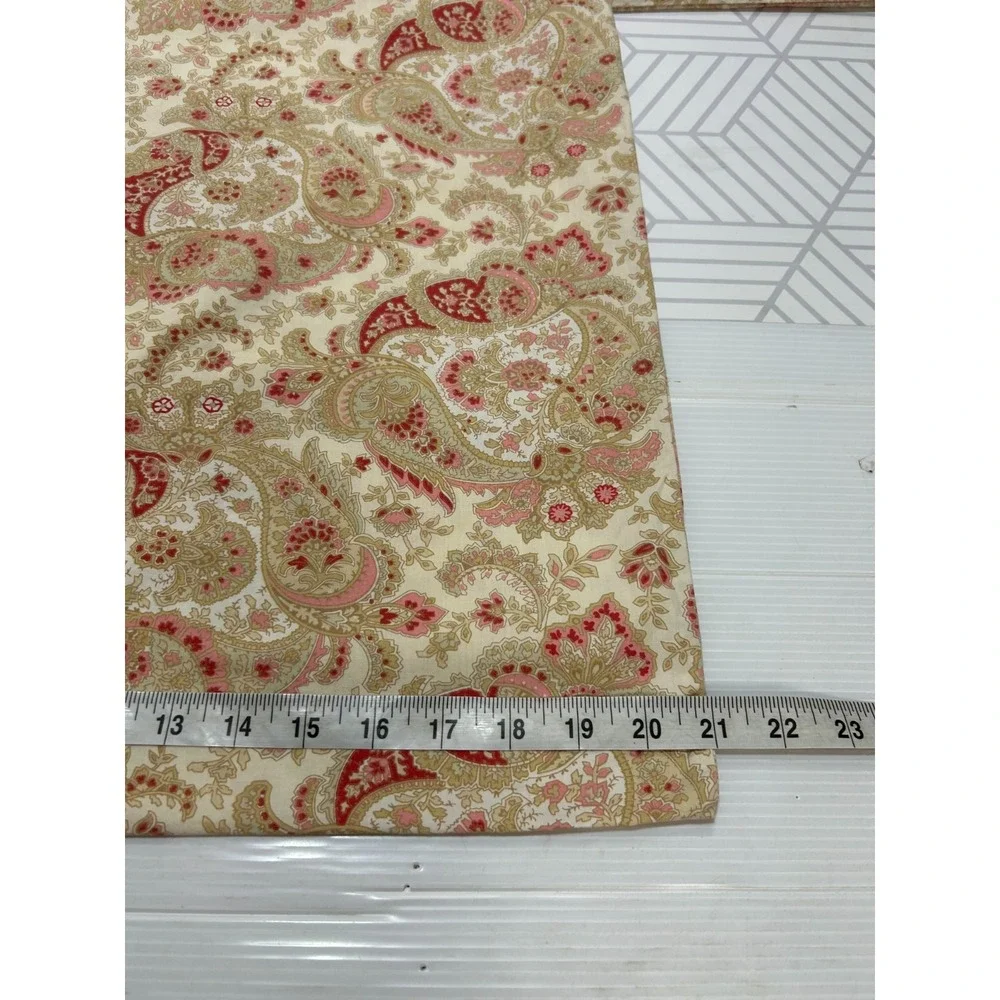 Pottery Barn Rare Paisley 2 Pillowcases Flat Sheet 100X80 Queen Full Fall